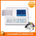 Promotion! New Digital Portable 3 Channel ECG/ EKG machine with Foldable LCD display and connectivity to USB Printer and Network